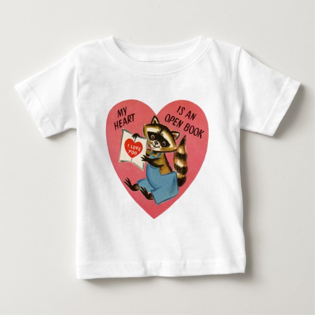 Camiseta Vintage Valentine Mapache (Frente)