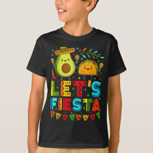 Camiseta Vintage vamos festejar abacate e tacos cinco de