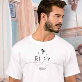 Camiseta Vintage Van Life Surfer Crew Men's