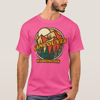 Camiseta Vintage Vancouver Washington Mountain Hiking Souve