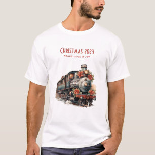 Camiseta Vintage Vapor Train Tradicional