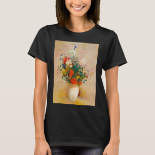 Camiseta Vintage Vase of Flowers (1906) por Odilon Redon