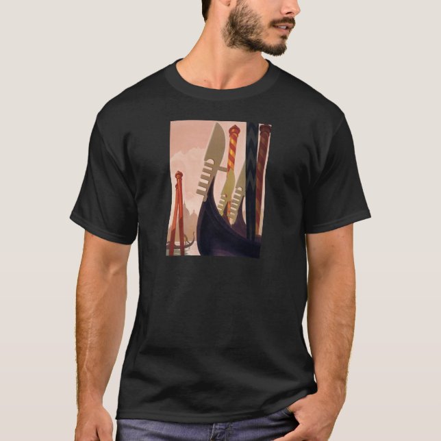 Camiseta Vintage Venezia Gondolas (Frente)