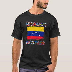 Camiseta Vintage Venezuela Bandeira venezuelana Heritag his