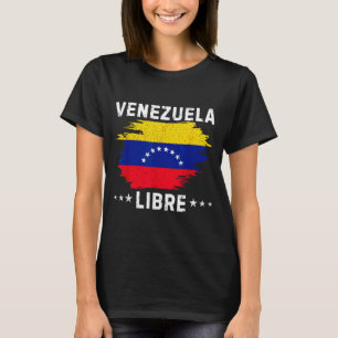 Camiseta Vintage Venezuela Livre 2026 Bandeira da Venezuela