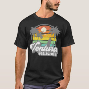 Camiseta Vintage Ventura Beach California CA Surfing Retro