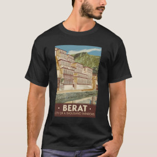 Camiseta Vintage Viagem de arte na Albânia Berat