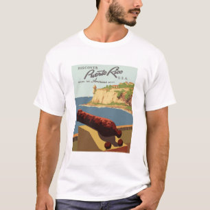 Camiseta Vintage-Viagem-Poster-Porto Rico