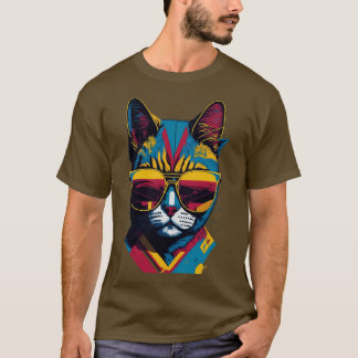 Camiseta Vintage Vibes e Flair Felino Retro Legal Cat 2