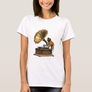 Camiseta Vintage Vibes: Macaco DJ com Gramofone