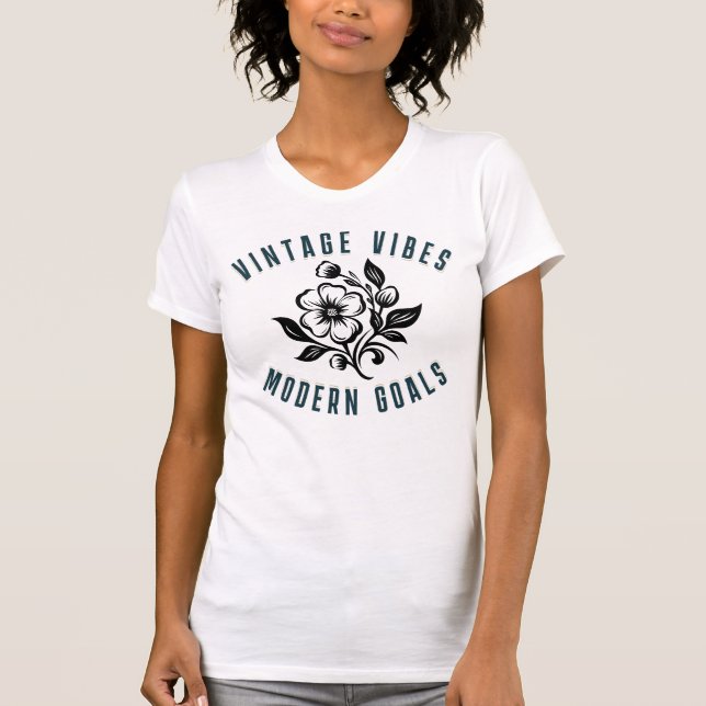 Camiseta Vintage Vibes Objetivos Modernos (Frente)