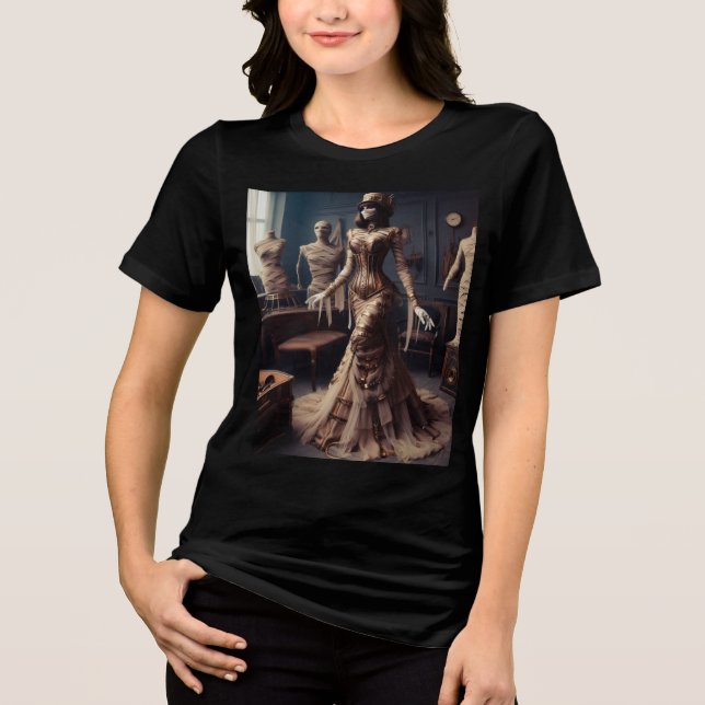 Camiseta Vintage Victorian da Rainha Steampunk (Frente)