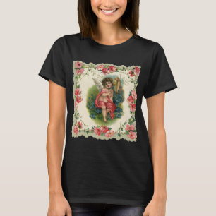 Camiseta Vintage Victorian Dia de os namorados Cherub ao te