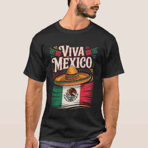 Camiseta Vintage Viva la Independencia do México, Orgulhoso