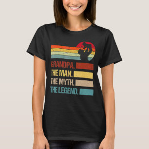 Camiseta Vintage Vovô Man Myth Legend Family Correspondente