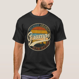 Camiseta Vintage Vovô Porque Vovô É Para Caras Velhas