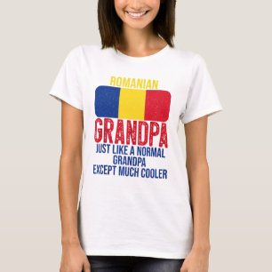 Camiseta Vintage Vovô Romeno Bandeira do Pai