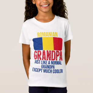 Camiseta Vintage Vovô Romeno Bandeira do Pai