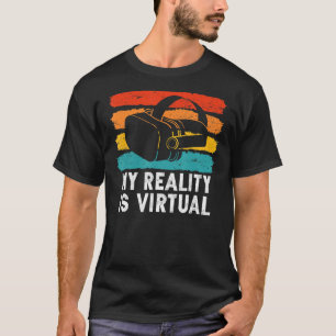 Camiseta Vintage VR Minha Realidade É Virtual