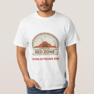 Camiseta Vintage VU Meter - Vivendo na Zona Vermelha Tee