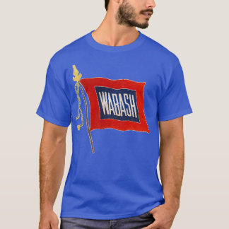 Camiseta Vintage Wabash Railroad Flag