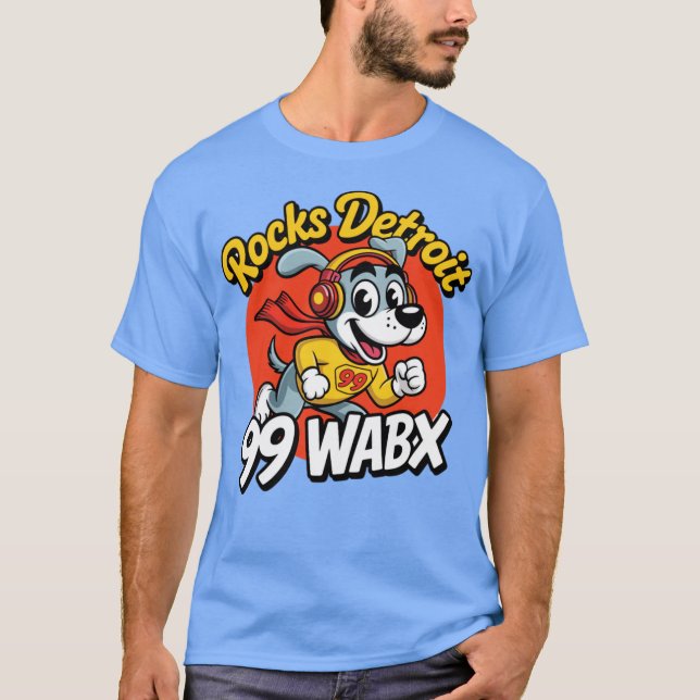 Camiseta Vintage WABX 99 Detroit (Frente)