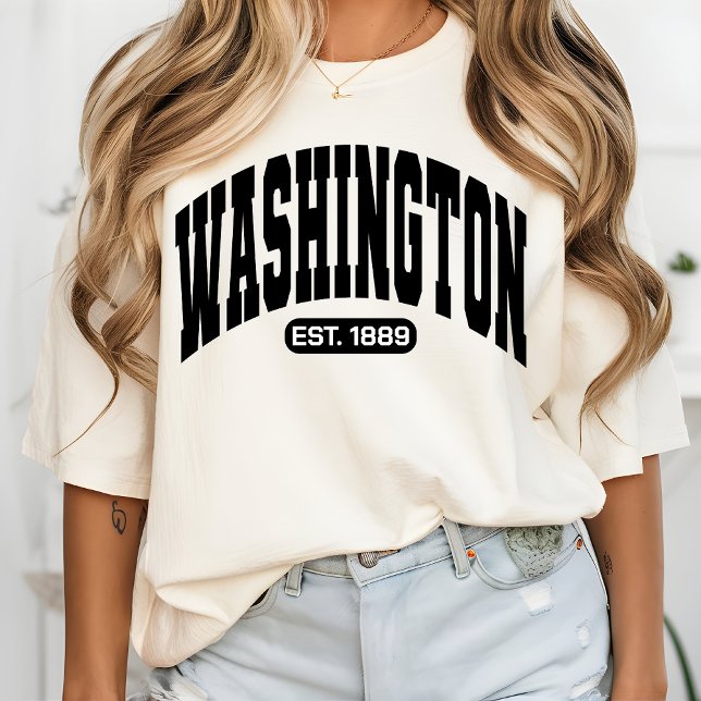 Camiseta Vintage Washington Shirt, Presente Patriótico para (Washington shirt, Washington home state shirt, Washington girl shirt, Washington game day shirt)