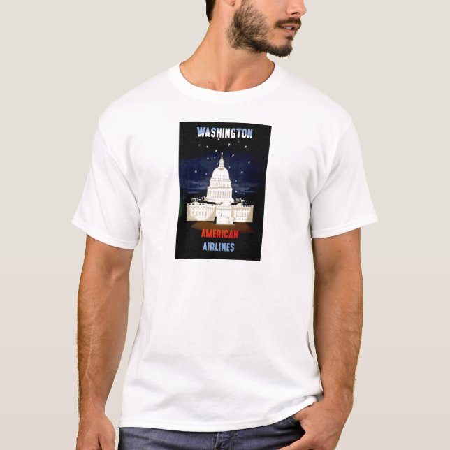 Camiseta Vintage Washington Viagem (Frente)
