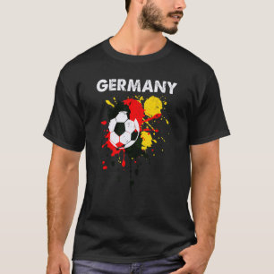 Camiseta Vintage Water Color Alemanha Bandeira Futebol Fute