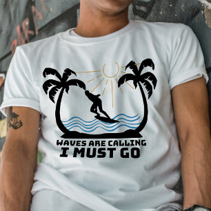 Camiseta Vintage Waves está chamando que eu devo ir a Surf