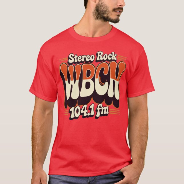 Camiseta Vintage WBCN 104,1 FM (Frente)