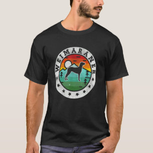 Camiseta Vintage Weimaraner Retro Cachorro Mãe Pai
