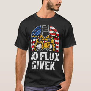 Camiseta Vintage Welder Flag American No Flux Dada Engraçad