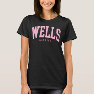 Camiseta Vintage Wells Beach ME Maine Summer Preppy Throwba