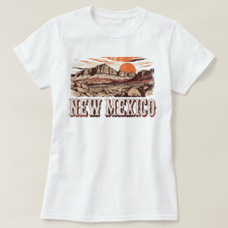 Camiseta Vintage Western do Deserto do Novo México