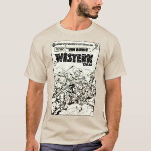 Camiseta Vintage Western Tales História em quadrinhos T-Shi