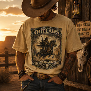 Camiseta Vintage Western The Last Outlaws