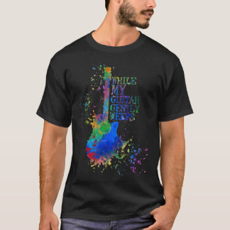 Camiseta Vintage While My Guitar Gently Weeps Tie Dye