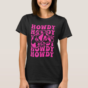 Camiseta Vintage White Howdy Rodeo Country Western Cowgirl