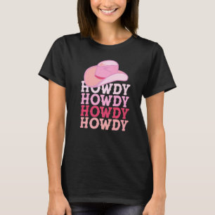 Camiseta Vintage White Howdy Rodeo Western Cowgirl Country