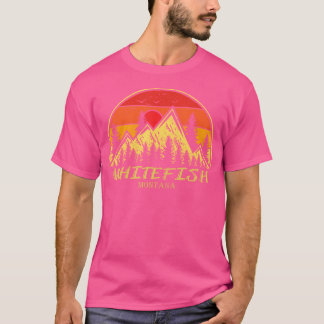 Camiseta Vintage Whitefish Montana Monte Mt Hike Hike Hike