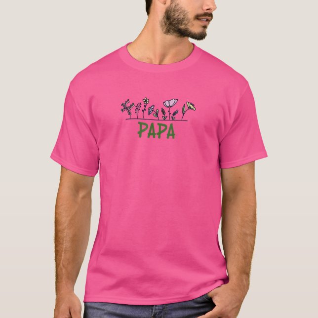 Camiseta Vintage Wild Flower Papa (Frente)