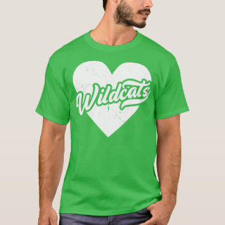 Camiseta Vintage Wildcats School Spirit Segundo grau Mascot