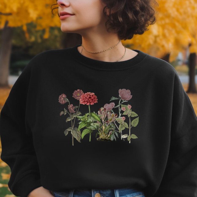 Camiseta Vintage Wildfloflower Boho jardinagem (Criador carregado)