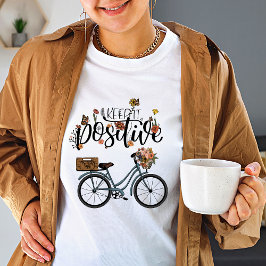 Camiseta Vintage Wildflower Mantém-no positivo