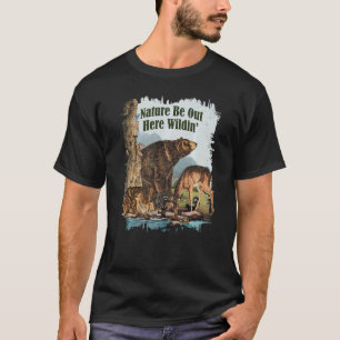 Camiseta Vintage Wildlife Nature Esteja Por Aqui.