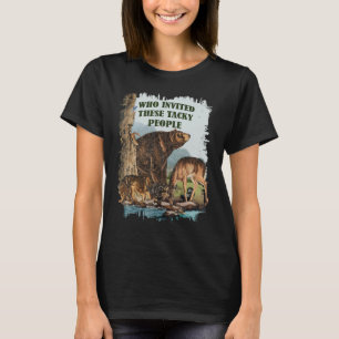 Camiseta Vintage Wildlife Que Convidou Estas Tackers Pessoa