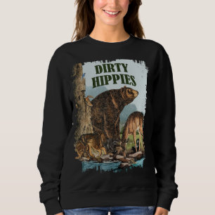 Camiseta Vintage Willife Nature Dirty Hippies Camping Pa