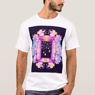 Camiseta Vintage window, floral: color.