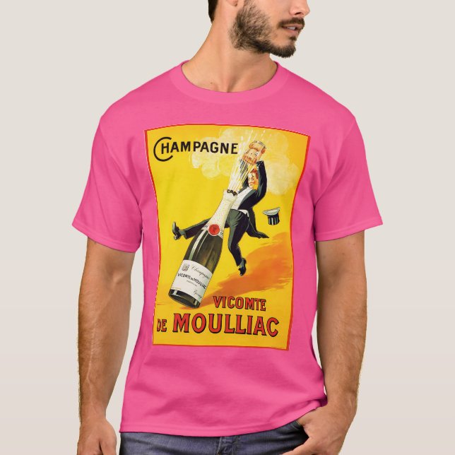 Camiseta Vintage Wine Poster (Frente)